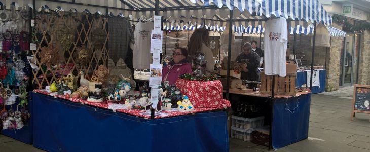 The Fired Up Ceramics stall at Hatherell's Yard Market